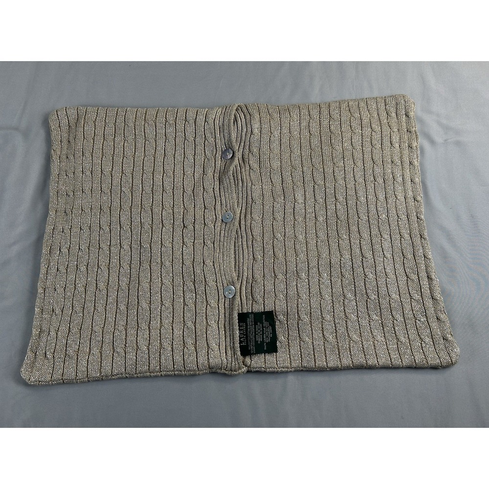 Lauren Ralph Lauren Decorative Pillowcase Textured Knitโ Neutral